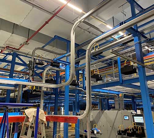 Quick MOVE – 3D Conveyor System: Transport between different workstations and different floor levels