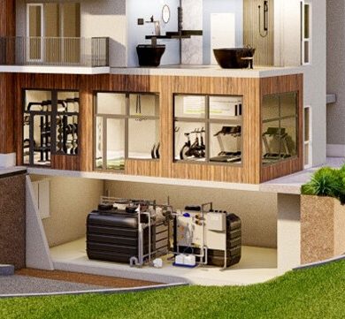 INTEWA Pre-assembled greywater recycling system series