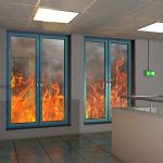 Fire-resistant borosilicate glass