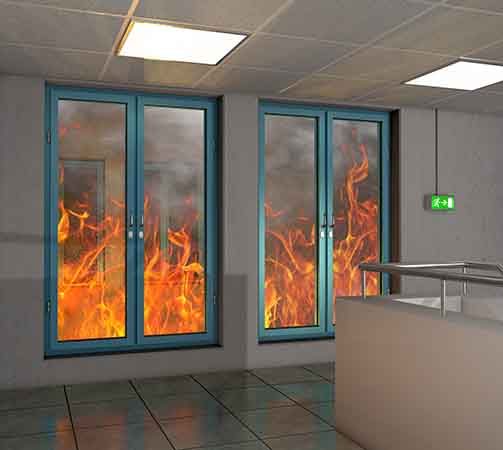 Fire-resistant borosilicate glass
