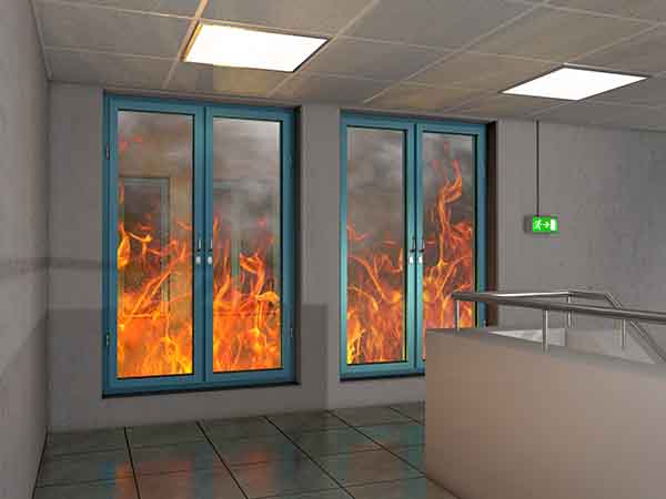 Fire-resistant borosilicate glass