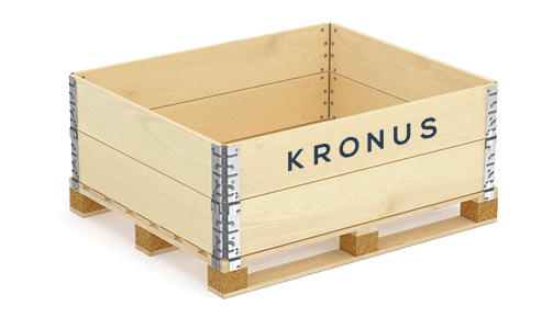 Wooden pallet collars